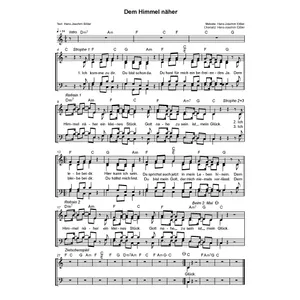 Produktbild des Artikels Dem Himmel näher (Noten - Download)