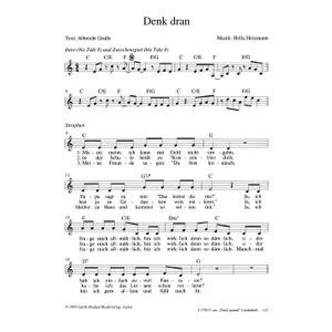 Produktbild des Artikels Denk dran (Noten - Download)