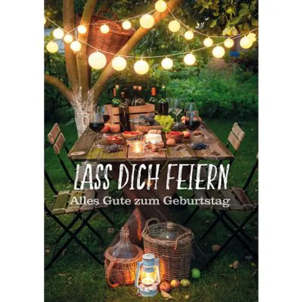 Produktbild des Artikels Postkarten: Lass dich feiern, 4 Stück (Schreibwaren)