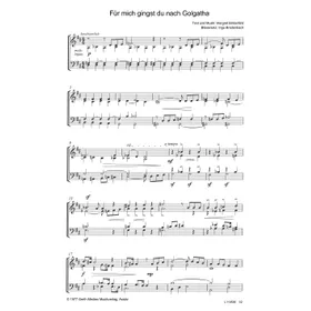 Produktbild des Artikels Für mich gingst du nach Golgatha (Noten - Download)