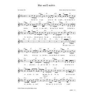 Produktbild des Artikels Wer weiß wohin (Noten - Download)