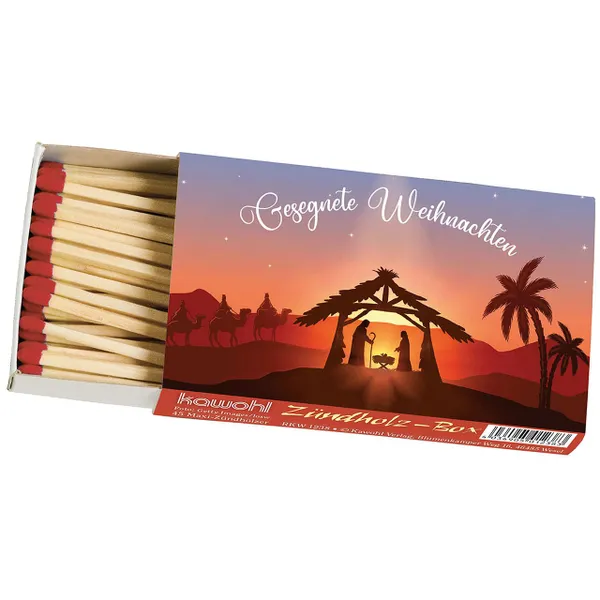 Produktbild des Artikels Zündholzbox - Gesegnete Weihnachten ()