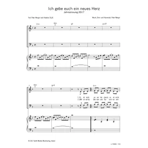 Produktbild des Artikels Ich gebe euch ein neues Herz (Noten - Download)