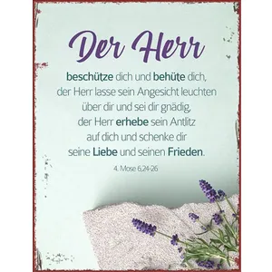 Produktbild des Artikels Metallschild groß - Der Herr beschütze dich ()