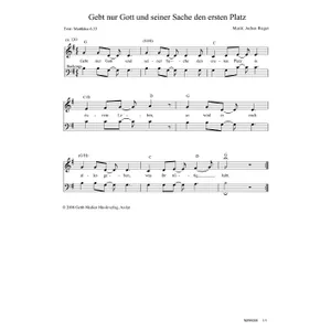 Produktbild des Artikels Gebt nur Gott und seiner Sache den ersten Platz (Noten - Download)