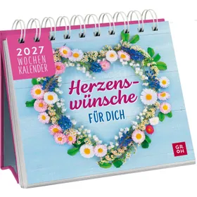 Produktbild des Artikels Herzenswünsche für dich 2027 - Mini-Wochenkalender (Kalender - Spiralbindung)