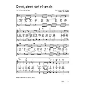 Produktbild des Artikels Kommt, stimmt doch mit uns ein (Noten - Download)