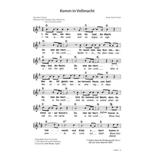 Produktbild des Artikels Komm in Vollmacht (Noten - Download)