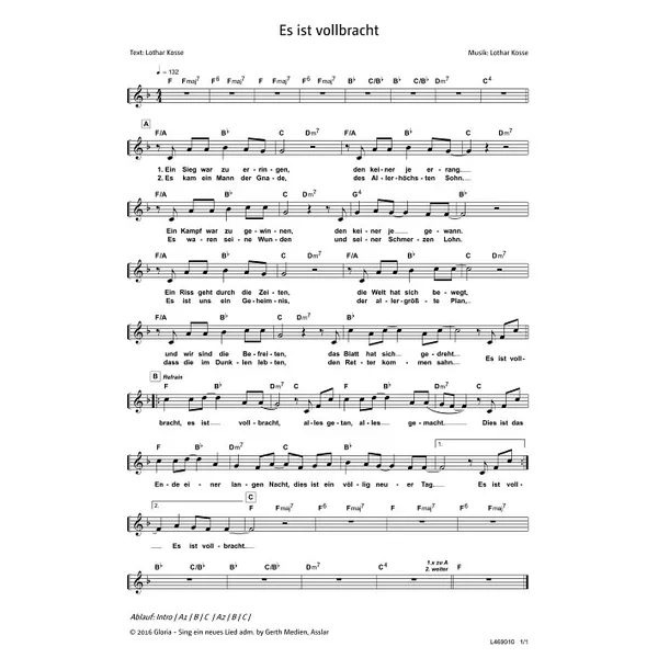 Produktbild des Artikels Es ist vollbracht (Noten - Download)