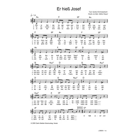 Produktbild des Artikels Er hieß Josef (Noten - Download)