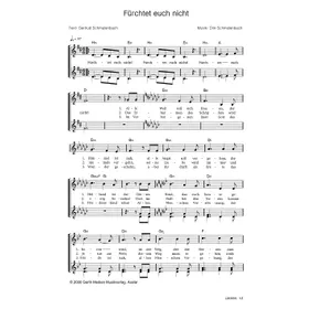 Produktbild des Artikels Fürchtet euch nicht (Noten - Download)