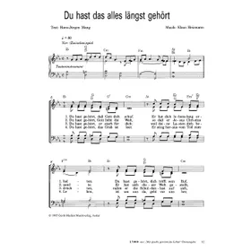 Produktbild des Artikels Du hast das alles längst gehört (Noten - Download)