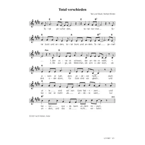 Produktbild des Artikels Total verschieden (Noten - Download)