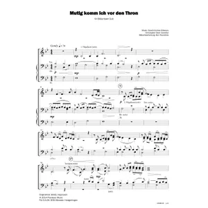Produktbild des Artikels Mutig komm ich vor den Thron (Noten - Download)