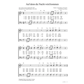Produktbild des Artikels Auf denn die Nacht wird kommen (Noten - Download)