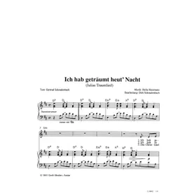 Produktbild des Artikels Ich hab geträumt heut Nacht (Noten - Download)