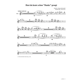 Produktbild des Artikels Hast du heute schon danke gesagt (Flöte) (Noten - Download)