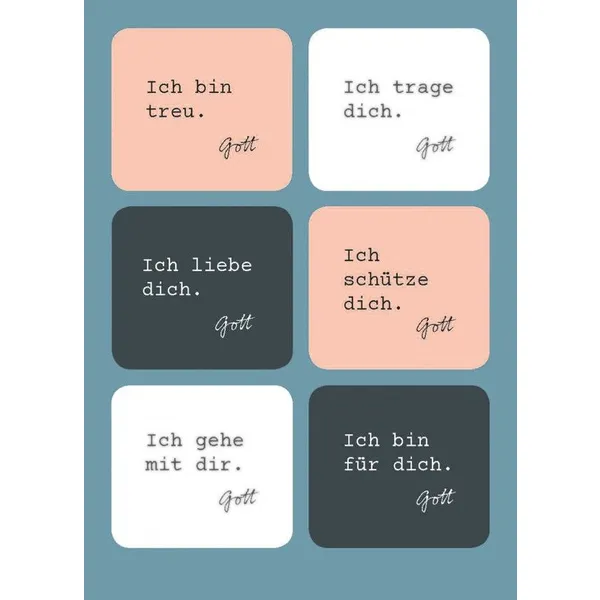 Produktbild des Artikels Postkarte - Zusagen Gottes (Sticker) (Schreibwaren)