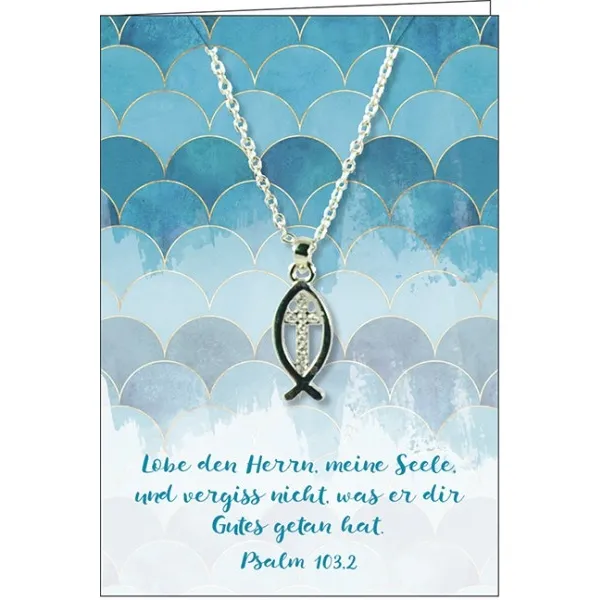 Produktbild des Artikels Halskette: Fisch mit Kreuz ()