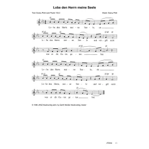 Produktbild des Artikels Lobe den Herrn, meine Seele (Noten - Download)