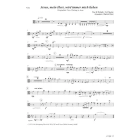 Produktbild des Artikels Jesus, mein Herr, wird immer mich lieben (Viola) (Noten - Download)