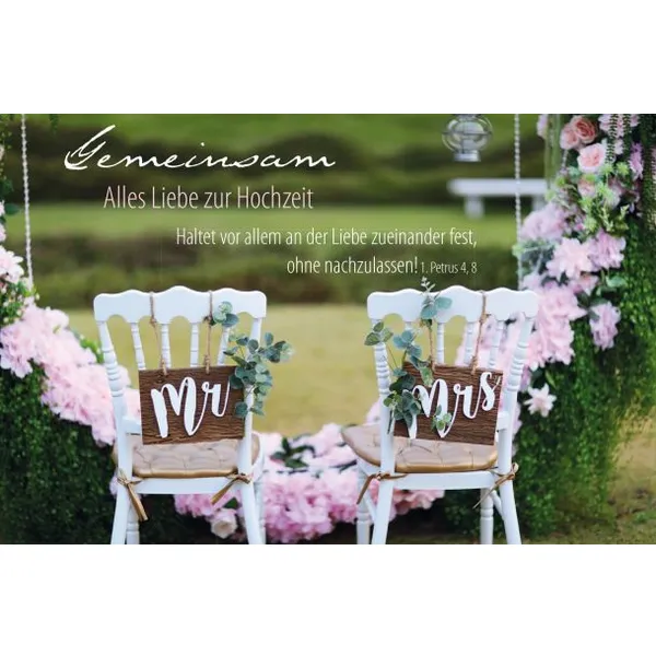 Produktbild des Artikels Faltkarte "Gemeinsam" Alles Liebe zur Hochzeit (Schreibwaren)