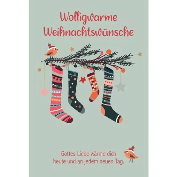 Produktbild des Artikels Postkarten: Wolligwarme Weihnachtswünsche, 4 Stück (Schreibwaren)