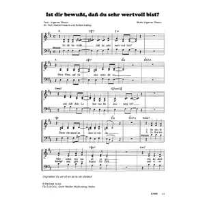 Produktbild des Artikels Ist dir bewusst, dass du sehr wertvoll bist (Noten - Download)