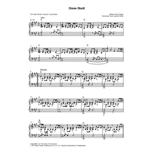 Produktbild des Artikels Diese Stadt (Noten - Download)