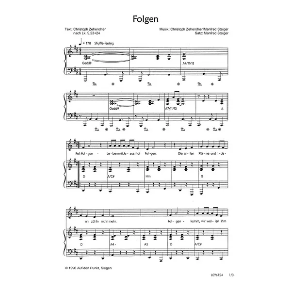 Produktbild des Artikels Folgen (Noten - Download)