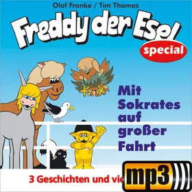 Produktbild des Artikels Mit Sokrates auf großer Fahrt - Freddy der Esel special (MP3-Hörspiel - Download)