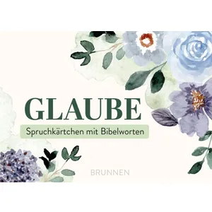 Produktbild des Artikels Spruchkärtchen mit Bibelworten 6 "Glaube" (Schreibwaren)