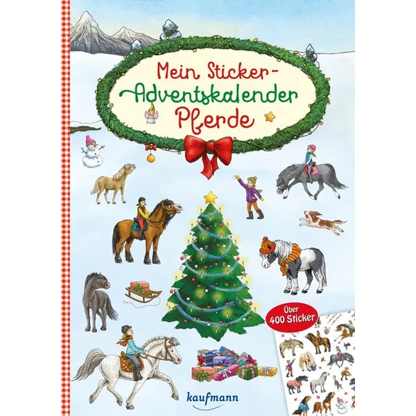 Produktbild des Artikels Mein Sticker-Adventskalender Pferde (Buch - Geheftet)