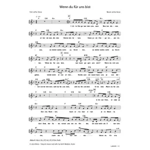 Produktbild des Artikels Wenn du für uns bist (Noten - Download)