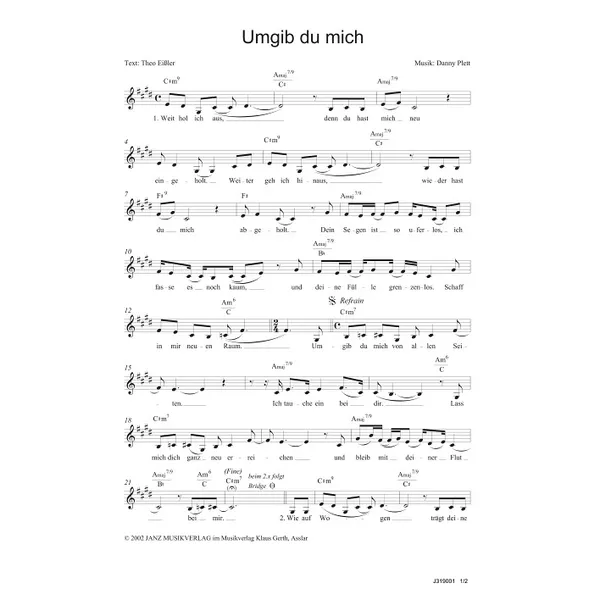 Produktbild des Artikels Umgib du mich (Noten - Download)
