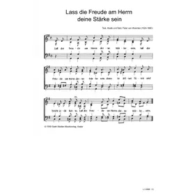 Produktbild des Artikels Lass die Freude am Herrn deine Stärke sein (Noten - Download)