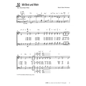 Produktbild des Artikels Mit Brot und Wein (Noten - Download)