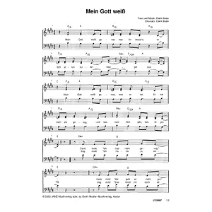 Produktbild des Artikels Mein Gott weiß (Noten - Download)