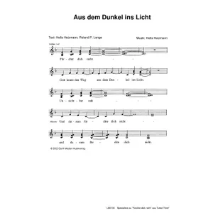Produktbild des Artikels Aus dem Dunkel ins Licht (Noten - Download)