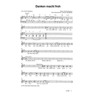 Produktbild des Artikels Danken macht froh (Noten - Download)