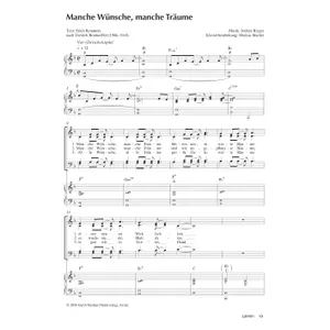 Produktbild des Artikels Manche Wünsche, manche Träume (Noten - Download)