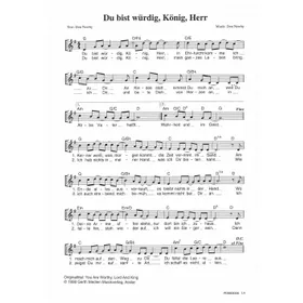 Produktbild des Artikels Du bist würdig, König, Herr (Noten - Download)