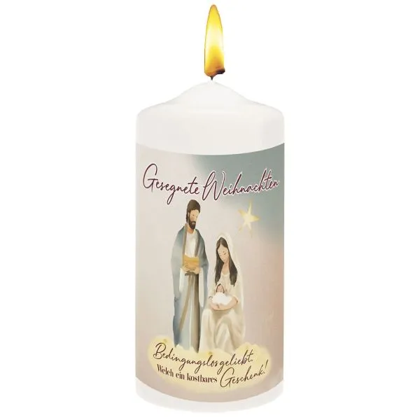 Produktbild des Artikels Kerze "Gesegnete Weihnachten" ()