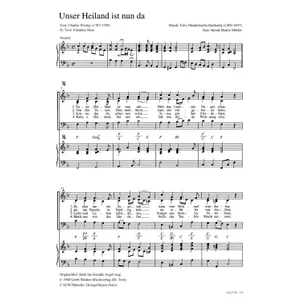 Produktbild des Artikels Unser Heiland ist nun da (Noten - Download)