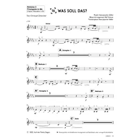 Produktbild des Artikels Was soll das? (2. Trompete in Bb) (Noten - Download)