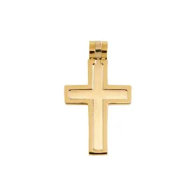 Produktbild des Artikels Anhänger Edelstahlkreuz - goldfarben ()