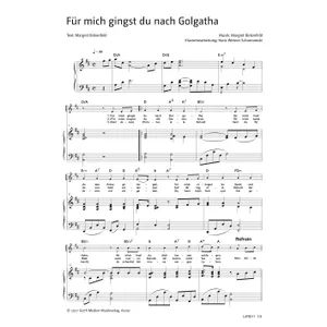 Produktbild des Artikels Für mich gingst du nach Golgatha (Noten - Download)