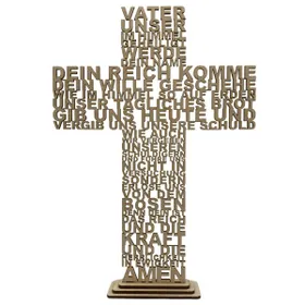 Produktbild des Artikels Vater unser Wortkreuz - mit Sockel ()