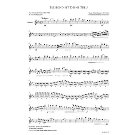 Produktbild des Artikels Bleibend ist deine Treu (Violine 1) (Noten - Download)