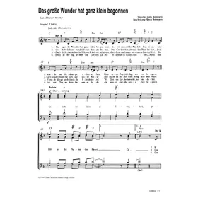 Produktbild des Artikels Das große Wunder hat ganz klein begonnen (Noten - Download)